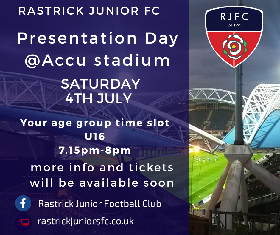 Presentation Day Tickets U16