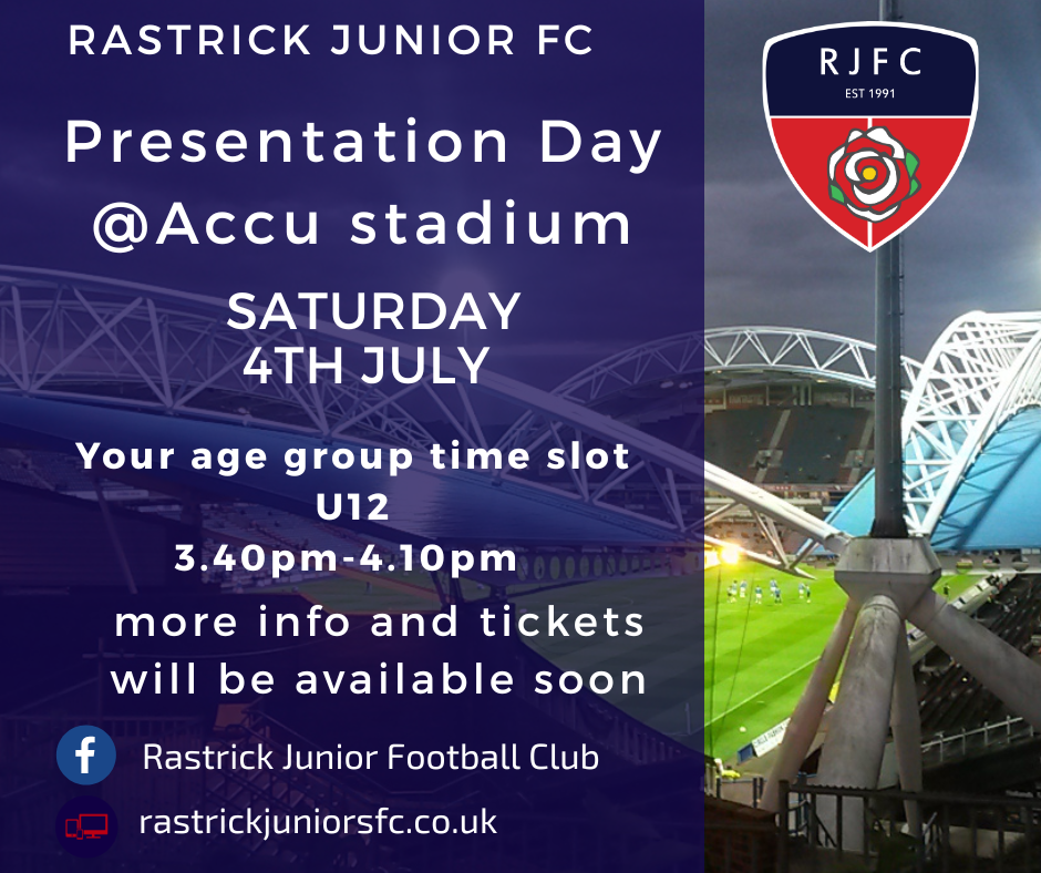 Presentation Day Tickets U12