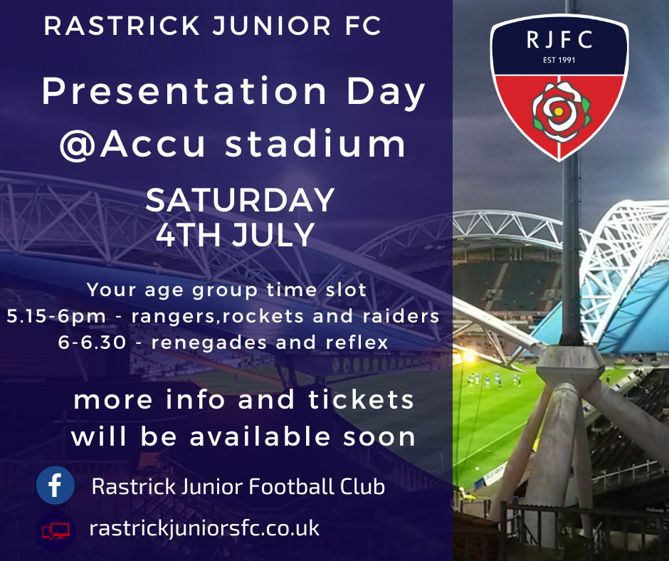 Presentation Day Tickets U14 Renegades and Reflex